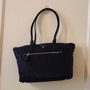 Michael Kors black leopard print purse